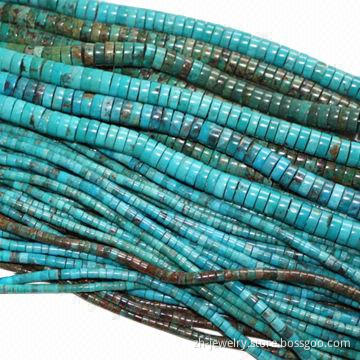 Turquoise Heishi Beads, 100% Natural, Different Sizes (2-100mm) Shapes and Styles are Available